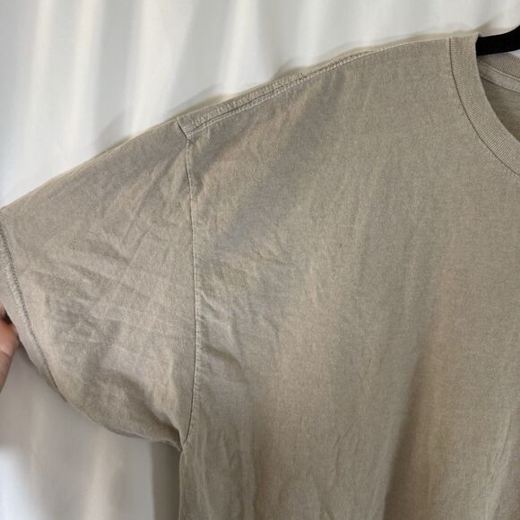 Playboy Shirt Size XL 100% Cotton Tan Crew Neck Short Sleeve Bunny Printed - Picture 3 of 7